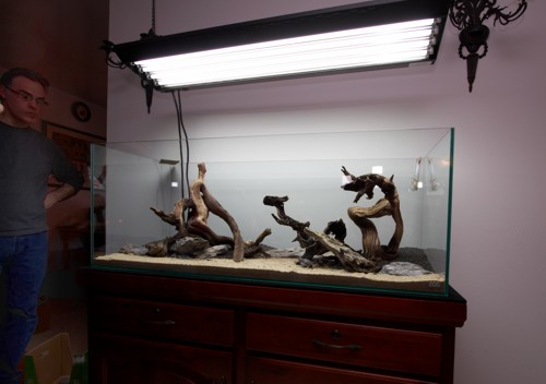 Completed hard scape