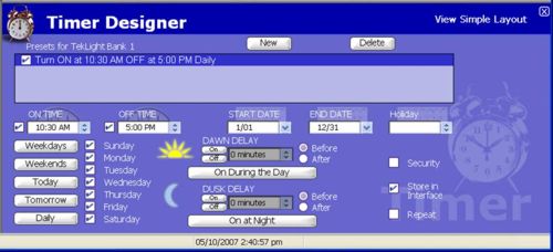 X10 Timer design